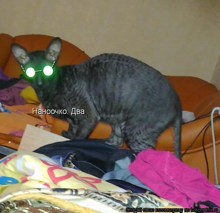 Котоматрица: --- --- --- Наноочко. Два