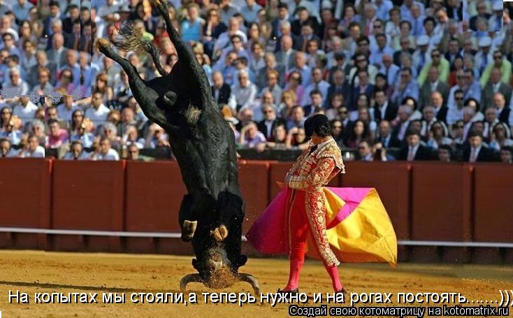 На копытах мы стояли,а теперь нужно и на рогах постоять.......))))) На копытах мы стояли,а теперь нуж... Котоматрица: На копытах мы стояли,а теперь нужно и на рогах постоять.......))))) На копытах мы стояли,а теперь нужно и на рогах постоять.......)))))