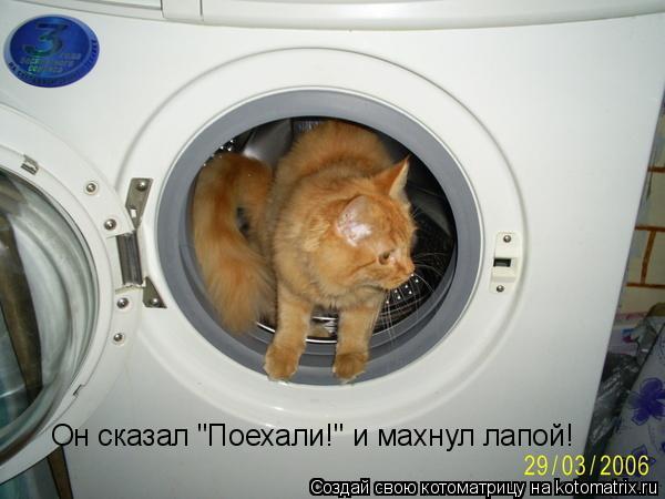 Он сказал "Поехали!" и махнул лапой!... Котоматрица: Он сказал "Поехали!" и махнул лапой!