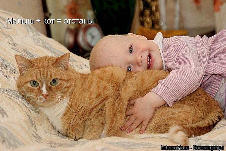 Малыш + кот = отстань... Котоматрица: Малыш + кот = отстань