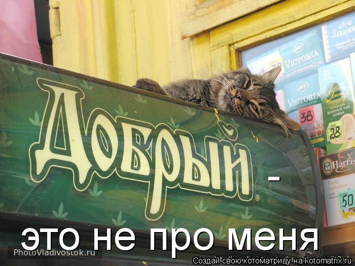 - это не про меня... Котоматрица: - это не про меня