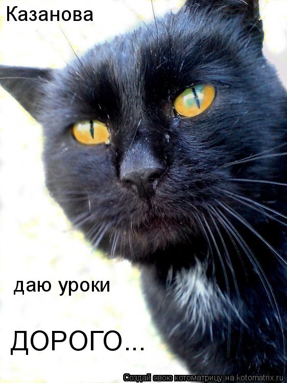 Казанова даю уроки ДОРОГО...... Котоматрица: Казанова даю уроки ДОРОГО...