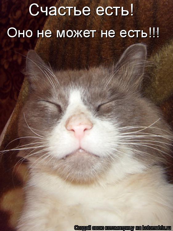 Счастье есть! Оно не может не есть!!! Счастье есть! Оно не может не есть!!!... Котоматрица: Счастье есть! Оно не может не есть!!! Счастье есть! Оно не может не есть!!!