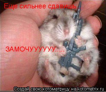 Котоматрица: Еще сильнее сдавишь... ЗАМОЧУУУУУУ.....