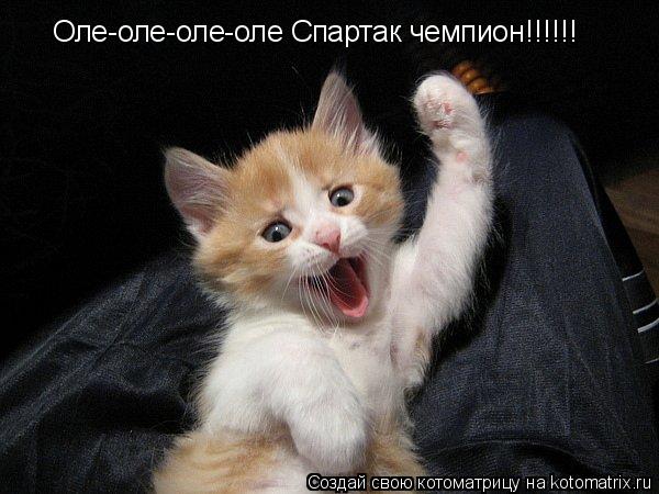 Оле-оле-оле-оле Спартак чемпион!!!!!!... Котоматрица: Оле-оле-оле-оле Спартак чемпион!!!!!!