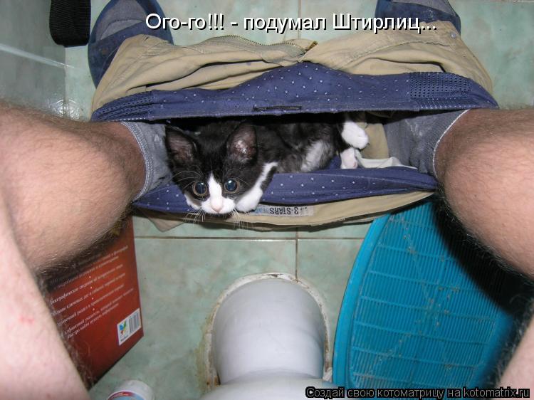 Ого-го!!! - подумал Штирлиц...... Котоматрица: Ого-го!!! - подумал Штирлиц...