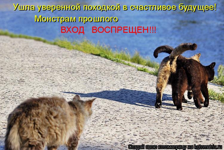Котоматрица: Ушла уверенной походкой в счастливое будущее!    Монстрам прошлого     ВХОД   ВОСПРЕЩЕН!!!