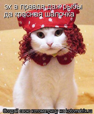эх а правда даж рыбы да красная шапочка... Котоматрица: эх а правда даж рыбы да красная шапочка