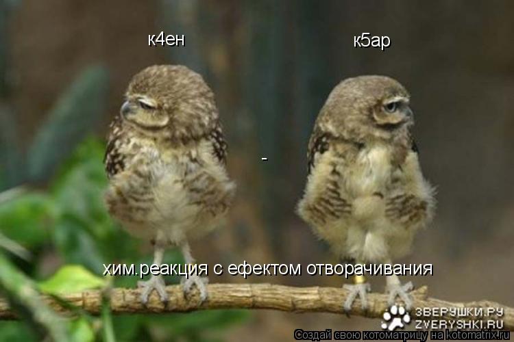 Котоматрица: к4ен к5ар хим.реакция с ефектом отворачивания -