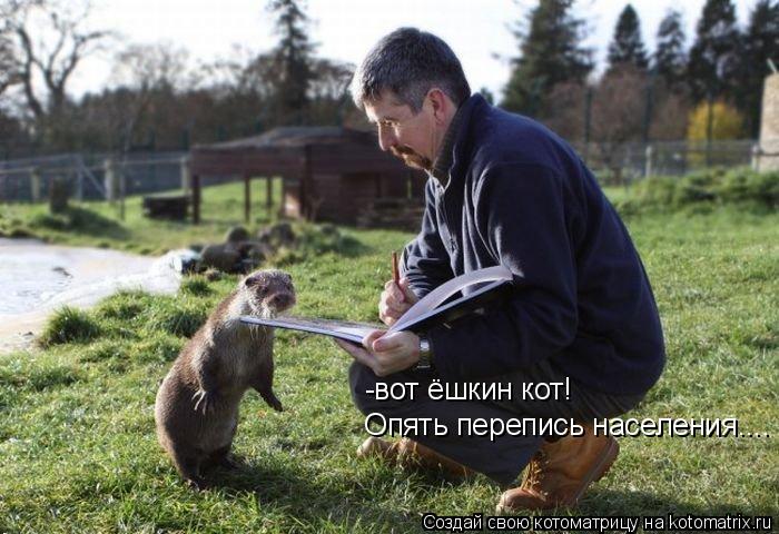 -вот ёшкин кот! Опять перепись населения....... Котоматрица: -вот ёшкин кот! Опять перепись населения....