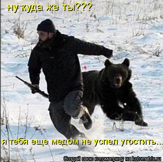 ну куда же ты??? я тебя еще медом не успел угостить...... Котоматрица: ну куда же ты??? я тебя еще медом не успел угостить...