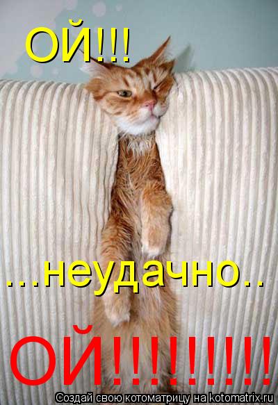 Котоматрица: ОЙ!!! ...неудачно.. ОЙ!!!!!!!!!