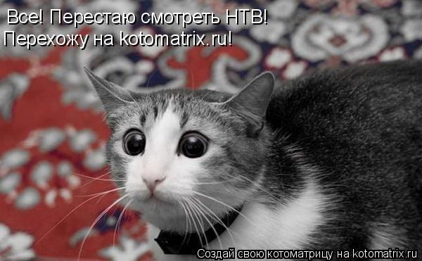 Все! Перестаю смотреть НТВ! Перехожу на kotomatrix.ru!... Котоматрица: Все! Перестаю смотреть НТВ! Перехожу на kotomatrix.ru!