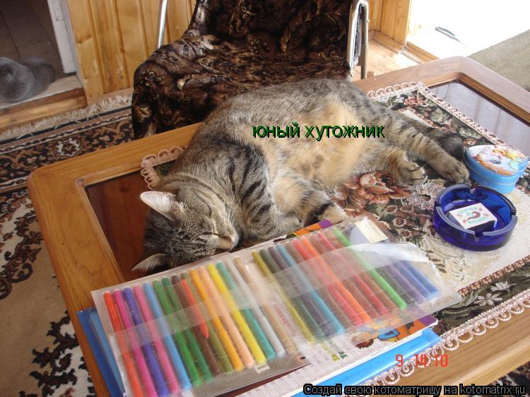 Котоматрица: юный хутожник