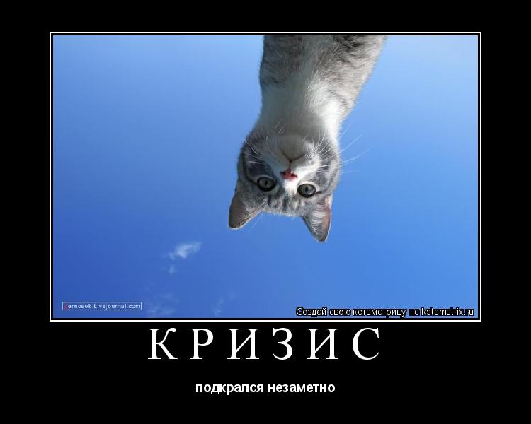 Кризис подкрался незаметно... Котоматрица: Кризис подкрался незаметно