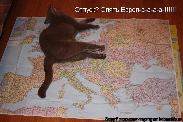 Котоматрица: Отпуск? Опять Европ-а-а-а-а-!!!!!!