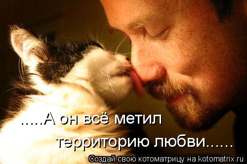 .....А он всё метил территорию любви......... Котоматрица: .....А он всё метил территорию любви......