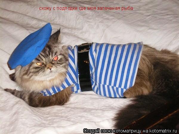 схожу с подлодки где моя запеченая рыба... Котоматрица: схожу с подлодки где моя запеченая рыба