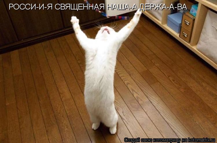 РОССИ-И-Я СВЯЩЕННАЯ НАША-А ДЕРЖА-А-ВА... Котоматрица: РОССИ-И-Я СВЯЩЕННАЯ НАША-А ДЕРЖА-А-ВА