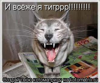 И всёже я тигррр!!!!!!!!!... Котоматрица: И всёже я тигррр!!!!!!!!!
