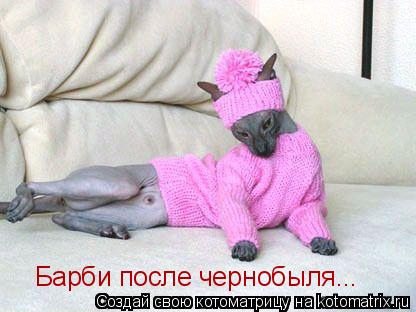 Барби после чернобыля...... Котоматрица: Барби после чернобыля...