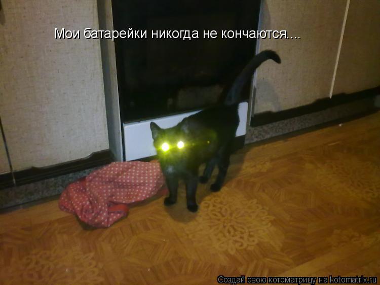 Котоматрица: Мои батарейки никогда не кончаются....