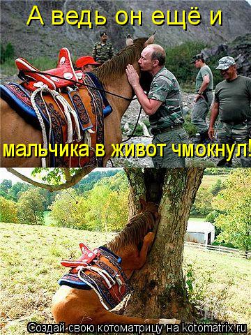 А ведь он ещё и мальчика в живот чмокнул!... Котоматрица: А ведь он ещё и мальчика в живот чмокнул!