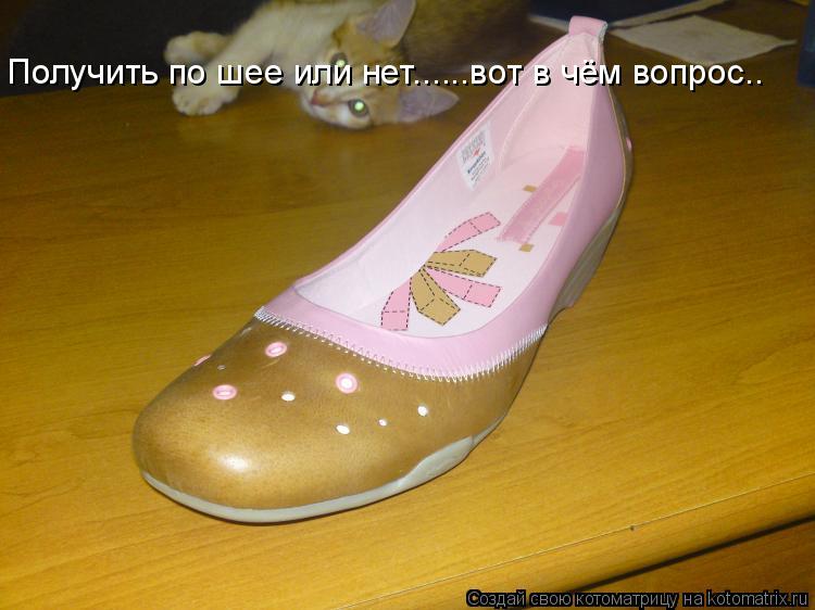 Получить по шее или нет......вот в чём вопрос..... Котоматрица: Получить по шее или нет......вот в чём вопрос..