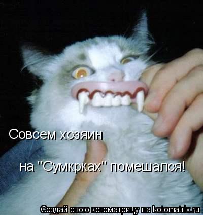 Совсем хозяин на "Сумкрках" помешался!... Котоматрица: Совсем хозяин на "Сумкрках" помешался!