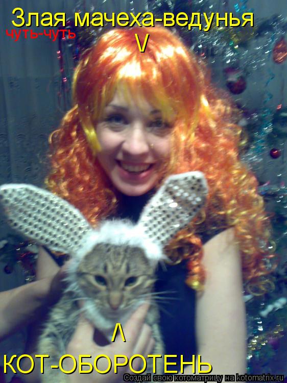 Котоматрица: КОТ-ОБОРОТЕНЬ Злая мачеха-ведунья чуть-чуть /\ \/