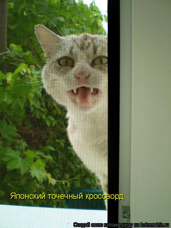 Котоматрица: Японский точечный кроссворд