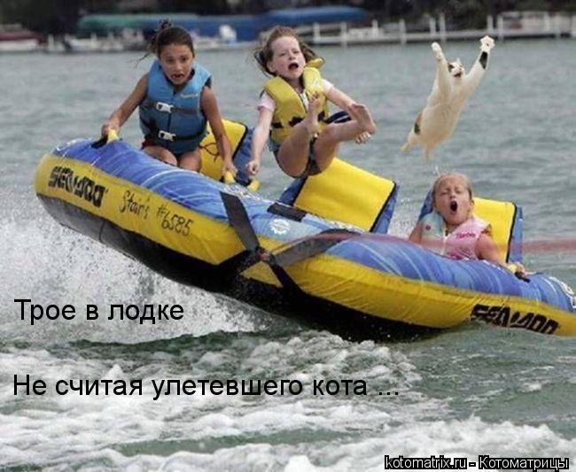 Котоматрица: Трое в лодке Не считая улетевшего кота ...