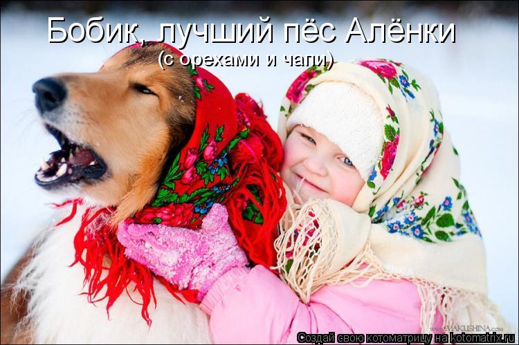 Котоматрица: Бобик, лучший пёс Алёнки (с орехами и чапи)
