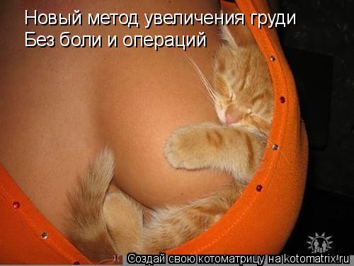 Новый метод увеличения груди Без боли и операций... Котоматрица: Новый метод увеличения груди Без боли и операций
