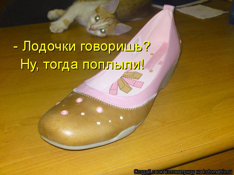 - Лодочки говоришь? Ну, тогда поплыли!... Котоматрица: - Лодочки говоришь? Ну, тогда поплыли!