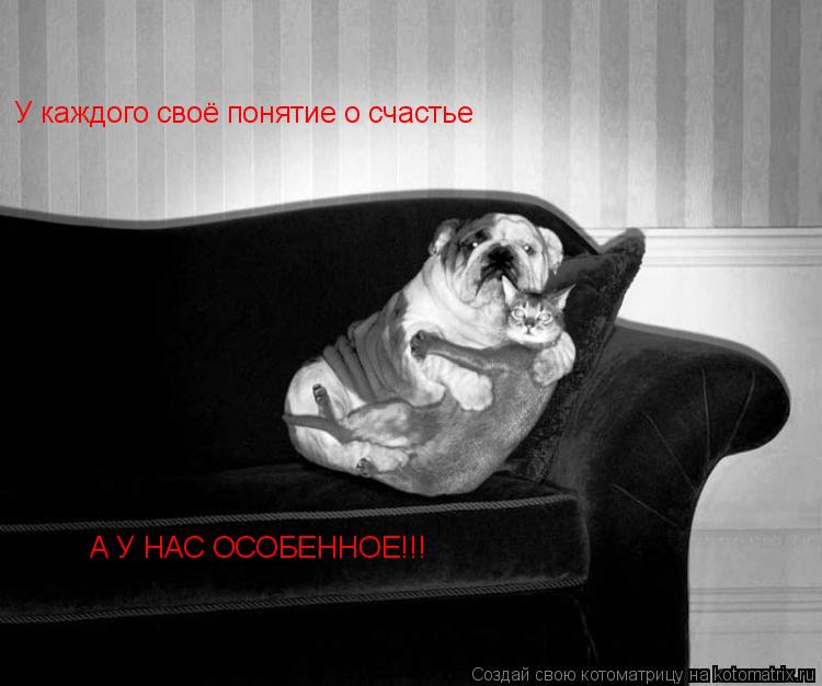 У каждого своё понятие о счастье А У НАС ОСОБЕННОЕ!!!... Котоматрица: У каждого своё понятие о счастье А У НАС ОСОБЕННОЕ!!!