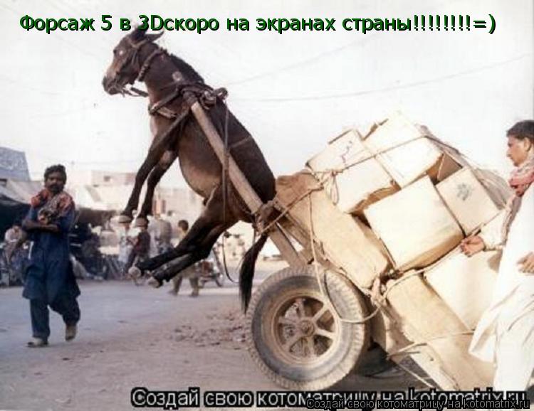 Форсаж 5 в 3Dскоро на экранах страны!!!!!!!!=)... Котоматрица: Форсаж 5 в 3Dскоро на экранах страны!!!!!!!!=)