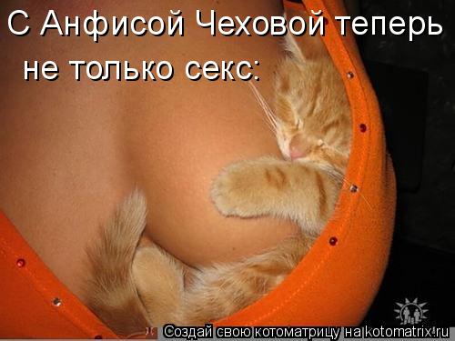 С Анфисой Чеховой теперь не только секс:... Котоматрица: С Анфисой Чеховой теперь не только секс: