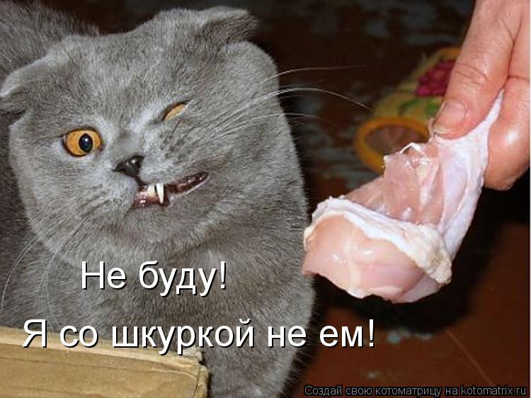Не буду! Я со шкуркой не ем!... Котоматрица: Не буду! Я со шкуркой не ем!