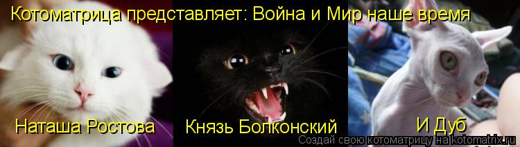 Наташа Ростова Князь Болконский И Дуб Котоматрица представляет: Война и Мир наше время... Котоматрица: Наташа Ростова Князь Болконский И Дуб Котоматрица представляет: Война и Мир наше время