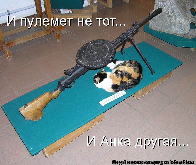 И пулемет не тот... И Анка другая...... Котоматрица: И пулемет не тот... И Анка другая...