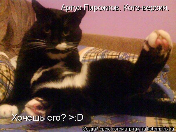 Артур Пирожков. Котэ-версия. Хочешь его? >:D... Котоматрица: Артур Пирожков. Котэ-версия. Хочешь его? >:D