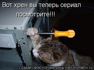 Котоматрица: Вот хрен вы теперь сериал посмотрите!!!