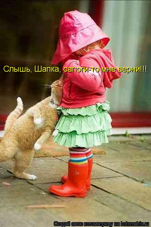 Слышь, Шапка, сапоги-то мне верни!!!... Котоматрица: Слышь, Шапка, сапоги-то мне верни!!!