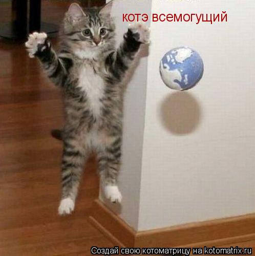 котэ всемогущий... Котоматрица: котэ всемогущий