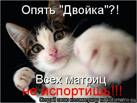 Опять "Двойка"?! Всех матриц не испортишь!!!... Котоматрица: Опять "Двойка"?! Всех матриц не испортишь!!!