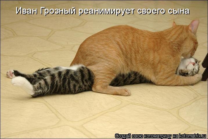 Иван Грозный реанимирует своего сына... Котоматрица: Иван Грозный реанимирует своего сына
