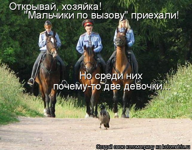 Открывай, хозяйка! "Мальчики по вызову" приехали! Но среди них почему-то две девочки...... Котоматрица: Открывай, хозяйка! "Мальчики по вызову" приехали! Но среди них почему-то две девочки...