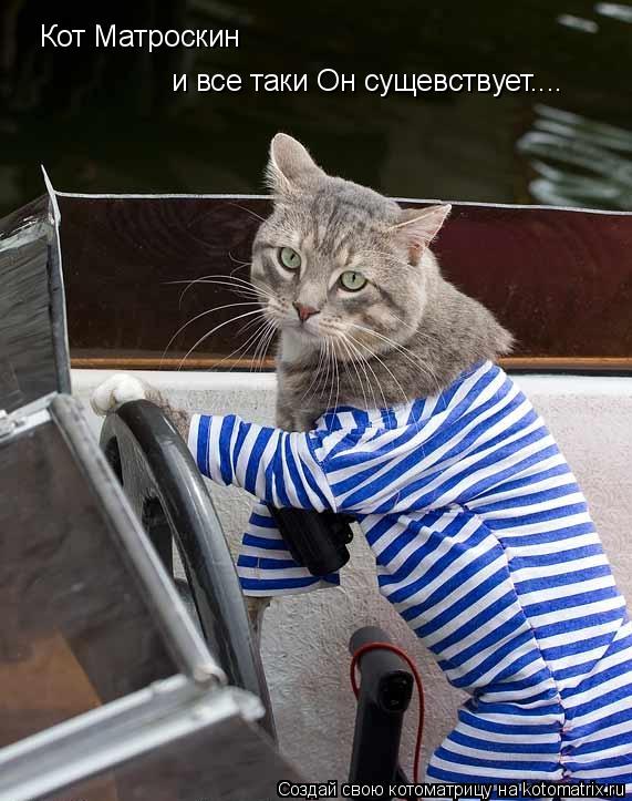 Котоматрица: Кот Матроскин и все таки Он сущевствует....