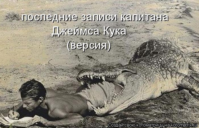 последние записи капитана Джеймса Кука (версия)... Котоматрица: последние записи капитана Джеймса Кука (версия)